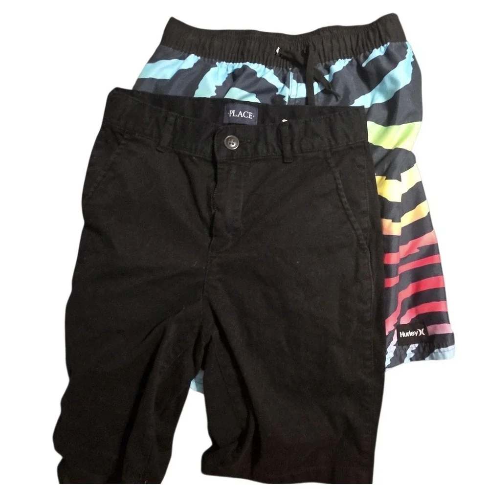 Hurley Boys Swim Trunks , children's place black shorts lot size 10